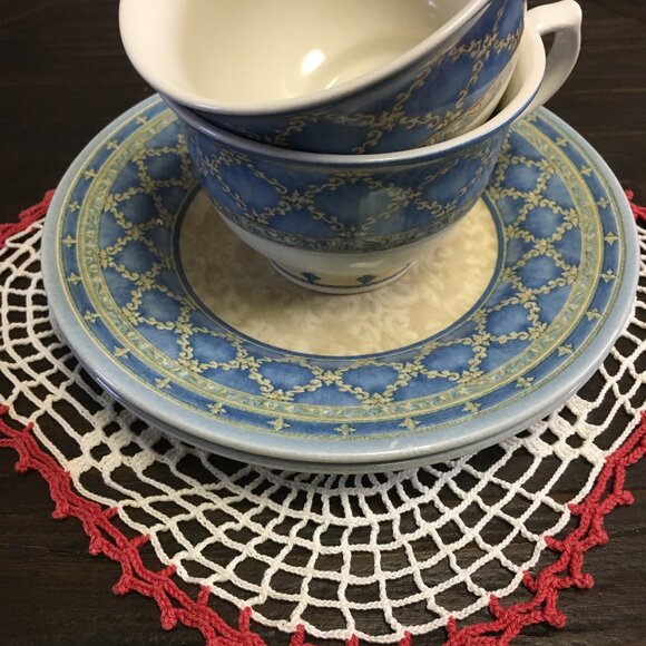 Churchill 'Ports of Call' Jeff Banks Two Matching Cups and Saucers - Picture 3 of 13